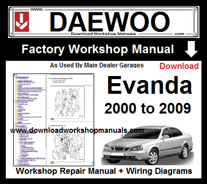 Daewoo Evanda Workshop Service Repair Manual Download